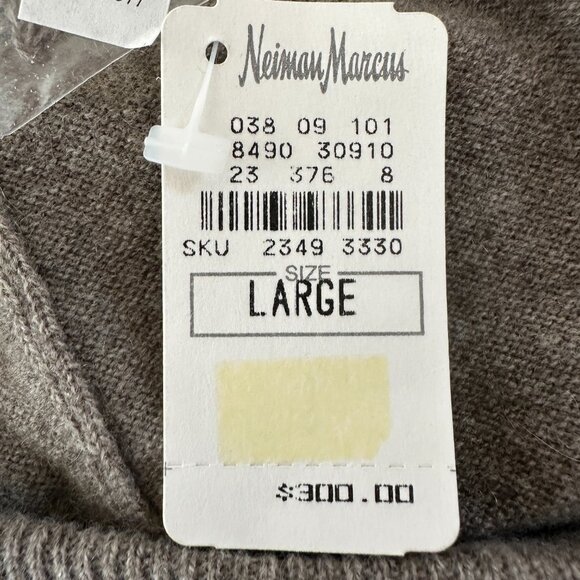 NWT Neiman Marcus 100% Cashmere 3pc Set: Cardigan/Top/Pant Size M/L Light Brown - Picture 15 of 16
